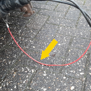 Kabel voor geremde aanhanger