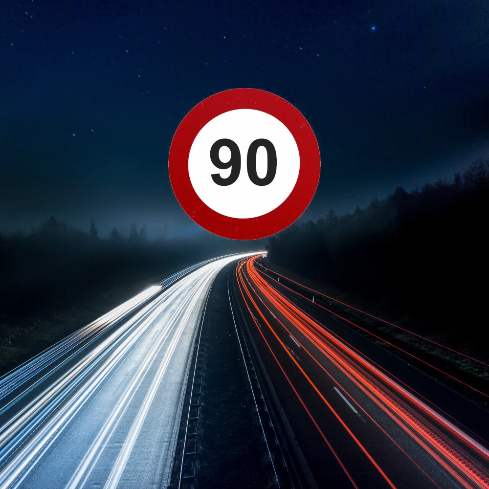 Maximum snelheid: <strong>90km/uur!</strong>